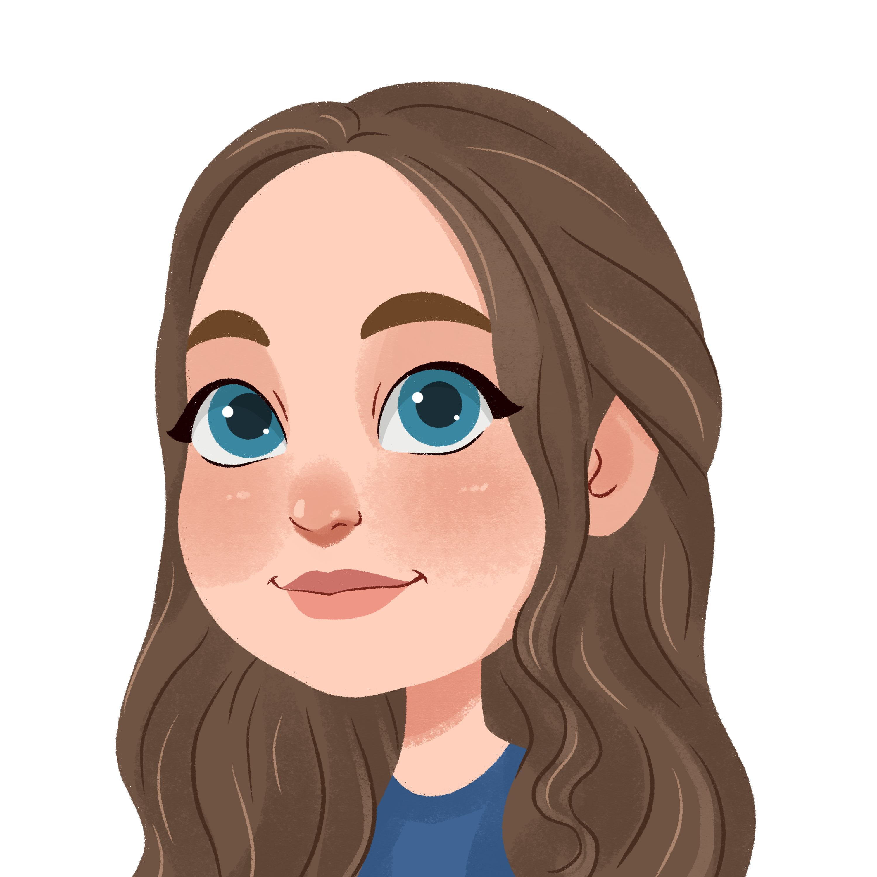 Illustrated portrait of Amie, Personalised Badges UK team member