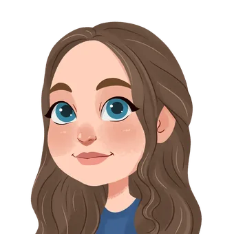 Illustrated portrait of Amie, Personalised Badges UK team member