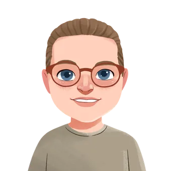 Illustrated portrait of Andy, Personalised Badges UK team member