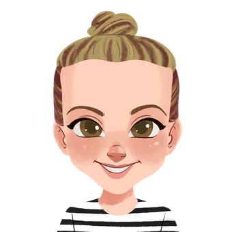 Illustrated portrait of Chantel, Personalised Badges UK team member
