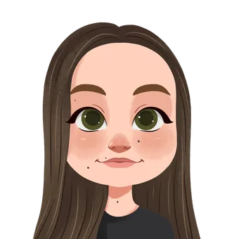 Illustrated portrait of Erin, Personalised Badges UK team member