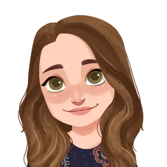 Illustrated portrait of Mel, Personalised Badges UK team member