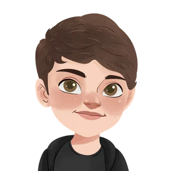 Illustrated portrait of Niall, Personalised Badges UK team member