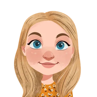 Illustrated portrait of Nicole, Personalised Badges UK team member