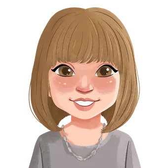 Illustrated portrait of Sue, Personalised Badges UK team member